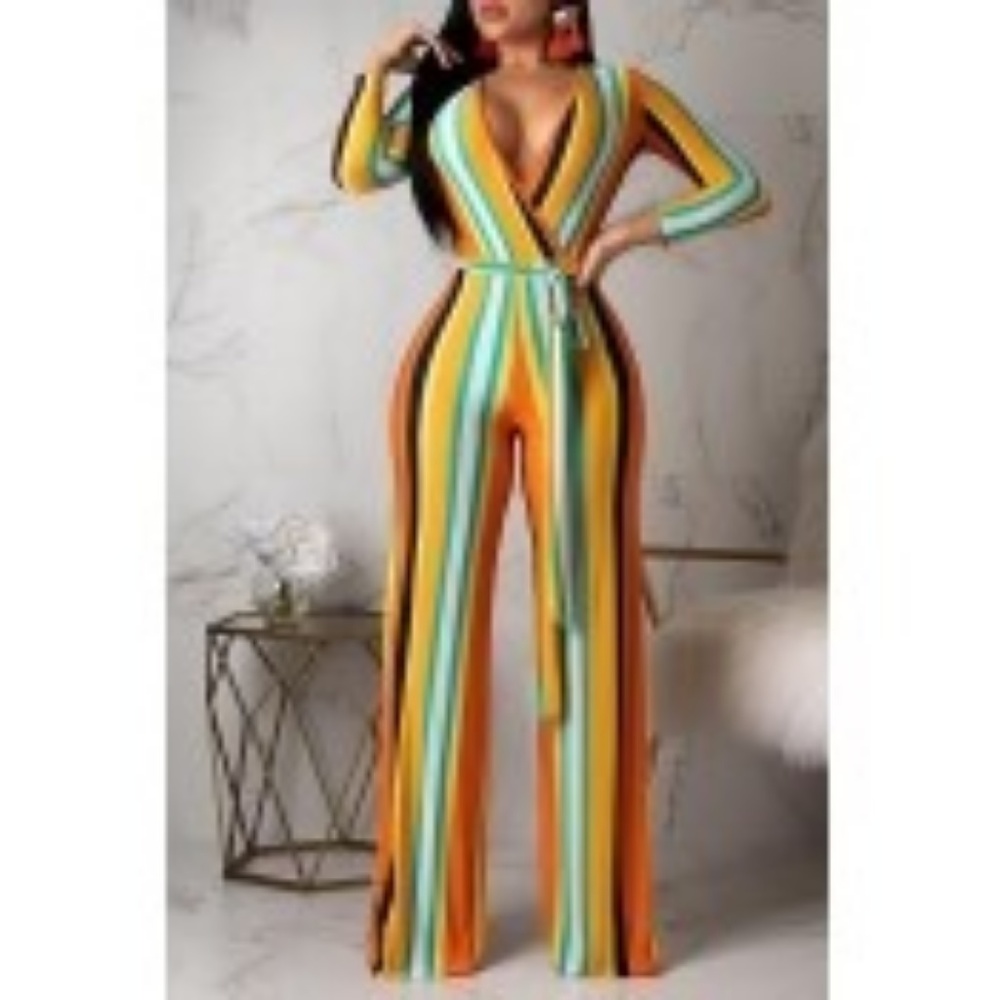 Striped Jumpsuit
